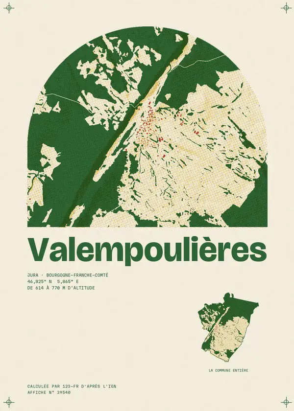 Affiche de Valempoulières, calculée par 123-fr d'après l'IGN