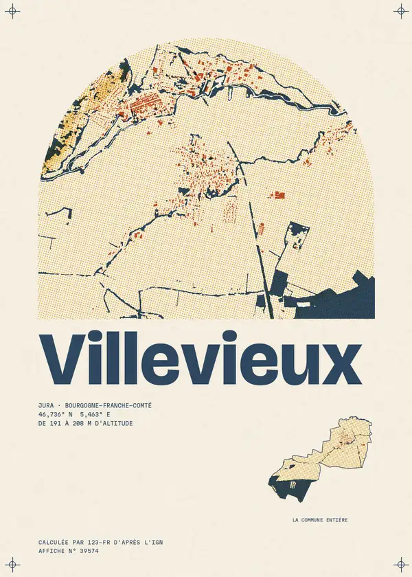 Affiche de Villevieux, calculée par 123-fr d'après l'IGN