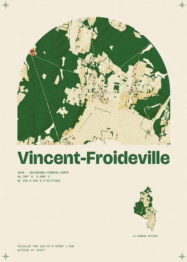 Affiche de Vincent-Froideville, calculée par 123-fr d'après l'IGN