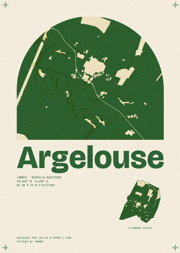 Affiche de Argelouse, calculée par 123-fr d'après l'IGN