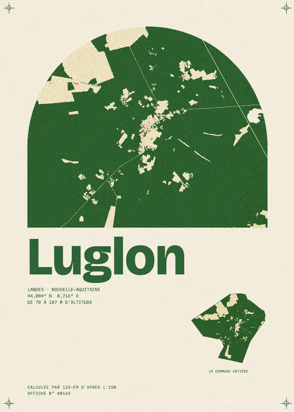 Affiche de Luglon, calculée par 123-fr d'après l'IGN