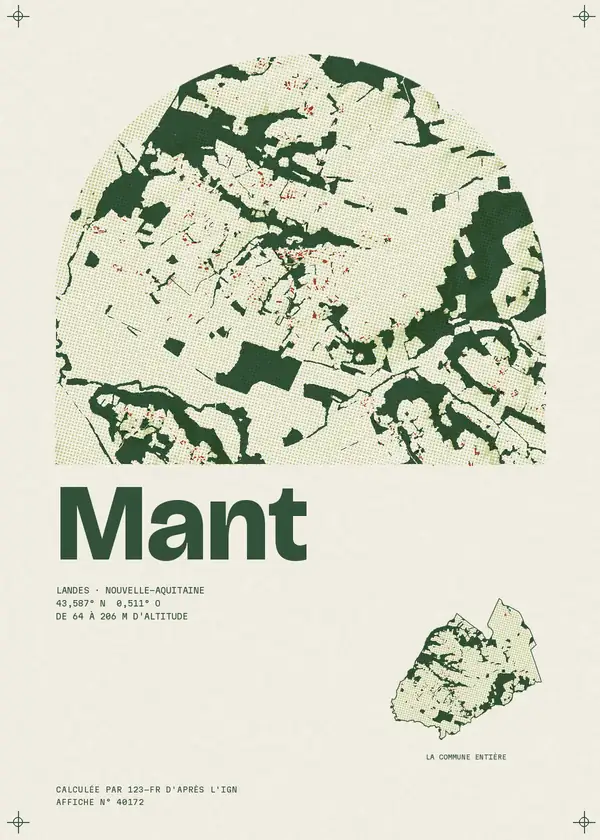 Affiche de Mant, calculée par 123-fr d'après l'IGN