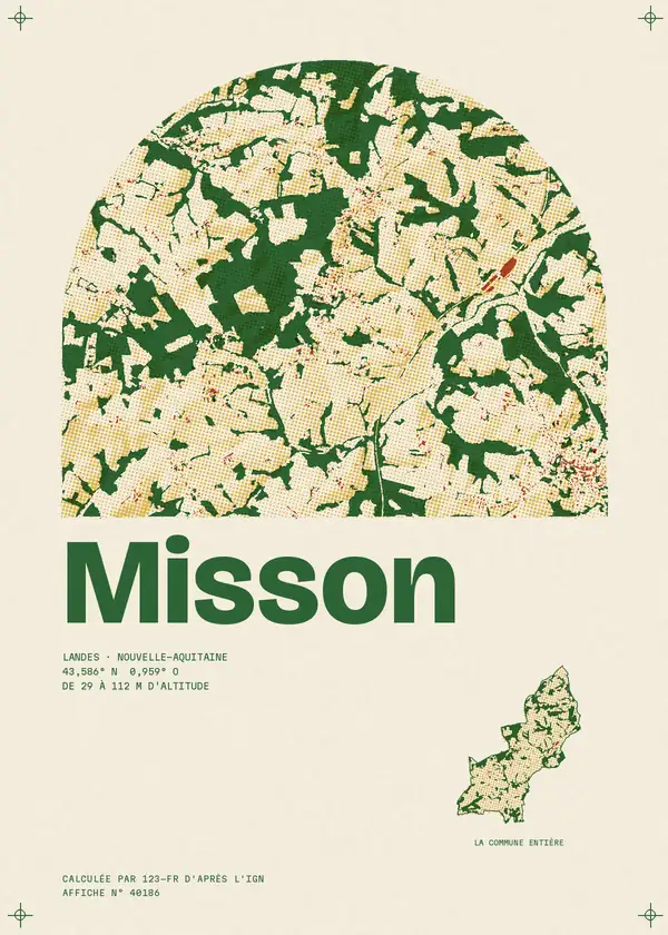 Affiche de Misson, calculée par 123-fr d'après l'IGN