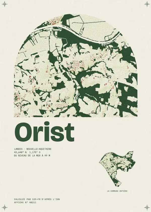 Affiche de Orist, calculée par 123-fr d'après l'IGN