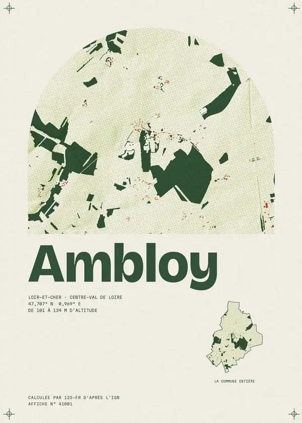 Affiche de Ambloy, calculée par 123-fr d'après l'IGN
