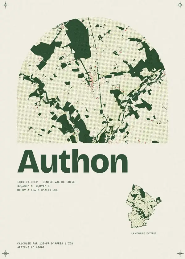 Affiche de Authon, calculée par 123-fr d'après l'IGN