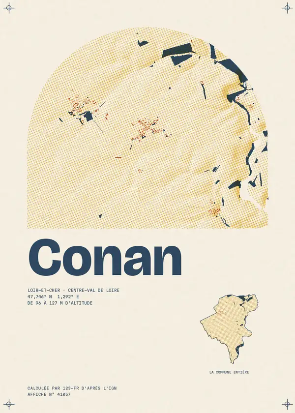 Affiche de Conan, calculée par 123-fr d'après l'IGN