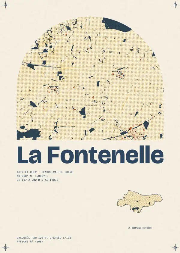 Affiche de La Fontenelle, calculée par 123-fr d'après l'IGN