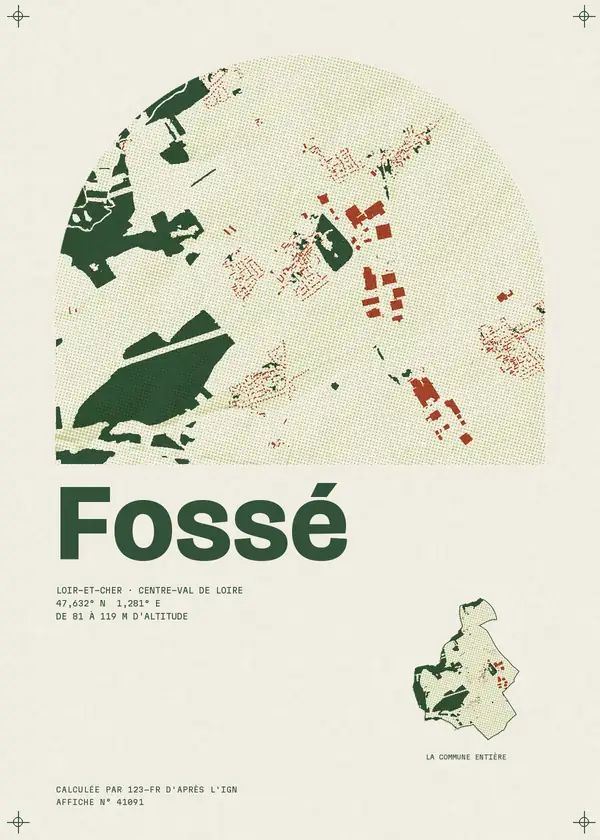 Affiche de Fossé, calculée par 123-fr d'après l'IGN