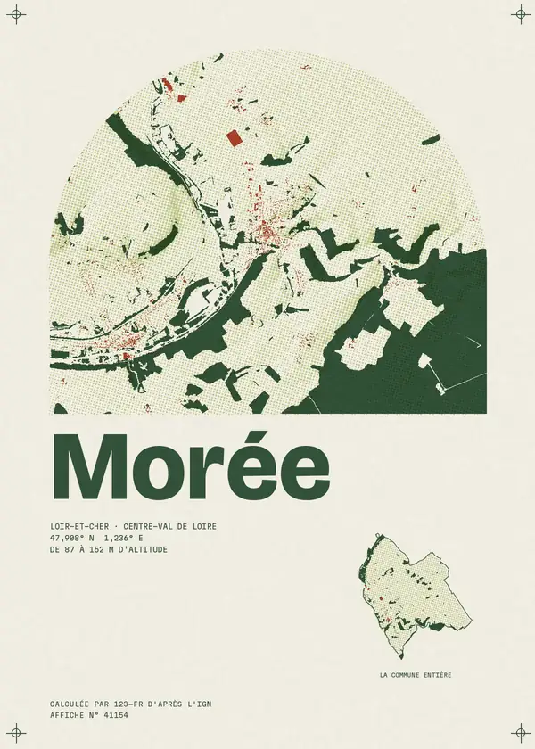 Affiche de Morée, calculée par 123-fr d'après l'IGN