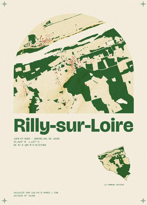 Affiche de Rilly-sur-Loire, calculée par 123-fr d'après l'IGN