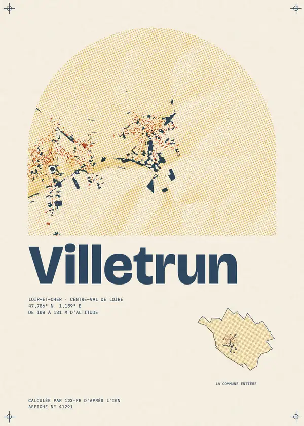 Affiche de Villetrun, calculée par 123-fr d'après l'IGN