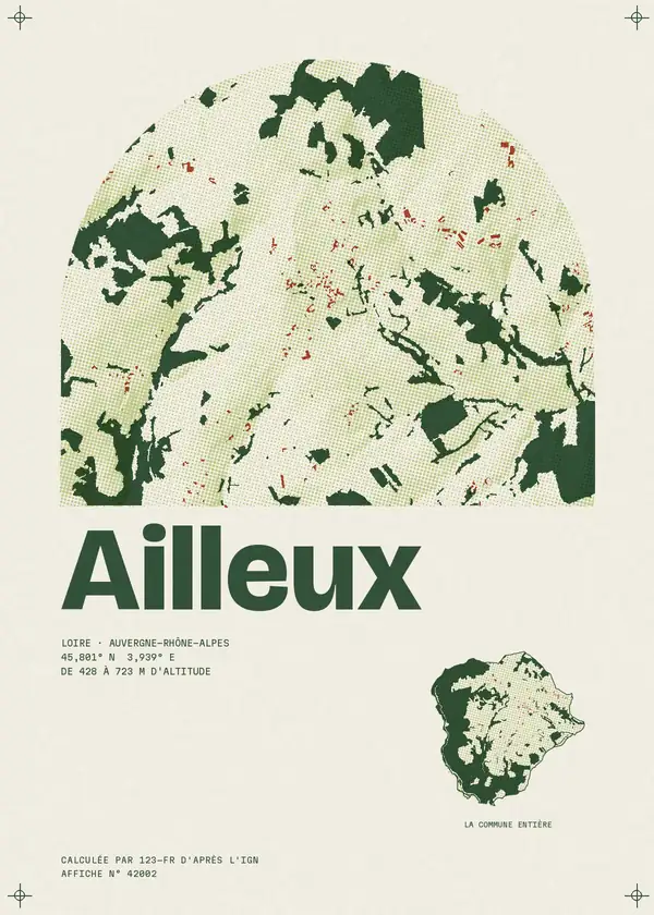 Affiche de Ailleux, calculée par 123-fr d'après l'IGN