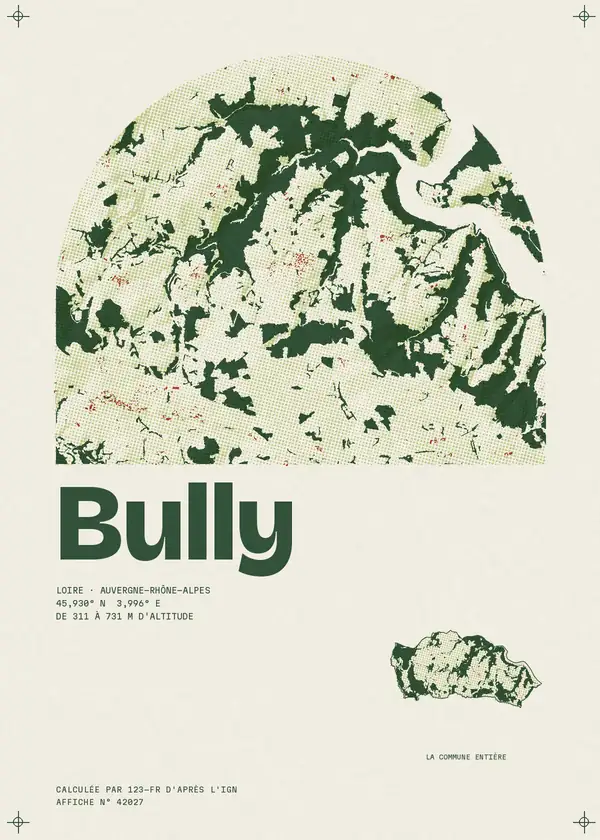 Affiche de Bully, calculée par 123-fr d'après l'IGN