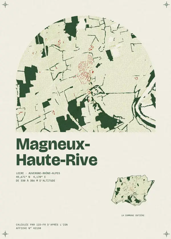 Affiche de Magneux-Haute-Rive, calculée par 123-fr d'après l'IGN