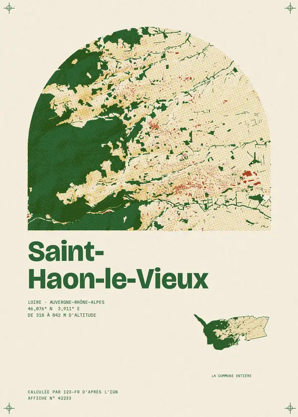 Affiche de Saint-Haon-le-Vieux, calculée par 123-fr d'après l'IGN