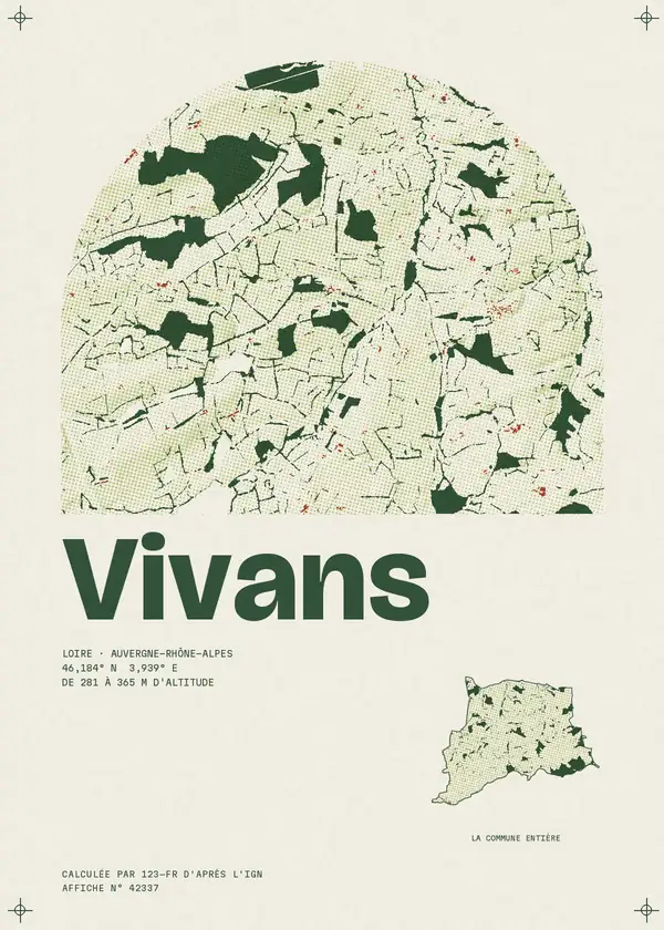 Affiche de Vivans, calculée par 123-fr d'après l'IGN