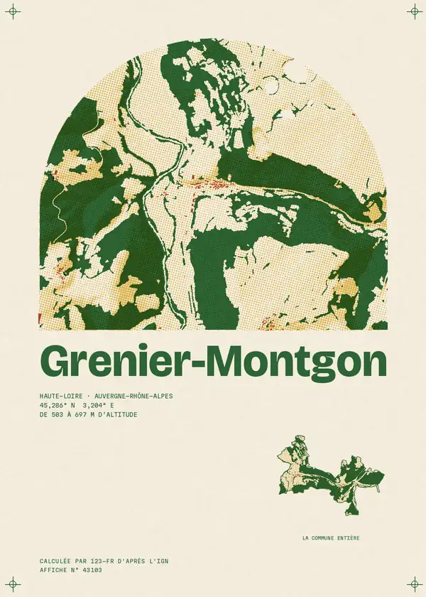 Affiche de Grenier-Montgon, calculée par 123-fr d'après l'IGN
