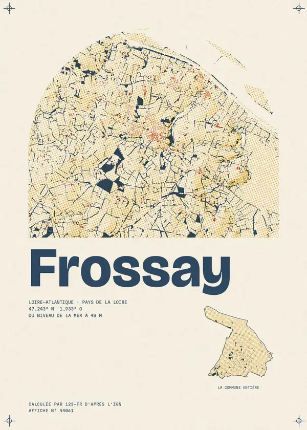 Affiche de Frossay, calculée par 123-fr d'après l'IGN