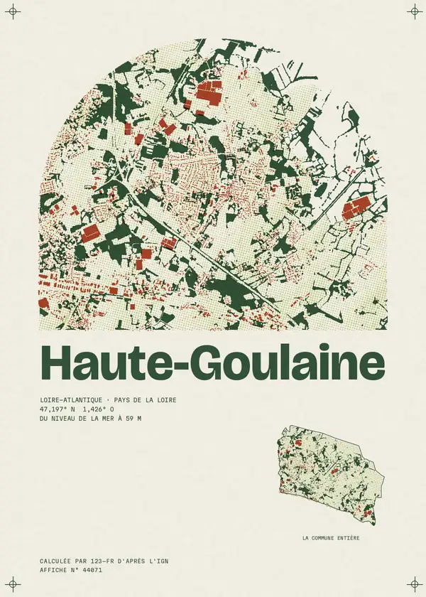 Affiche de Haute-Goulaine, calculée par 123-fr d'après l'IGN