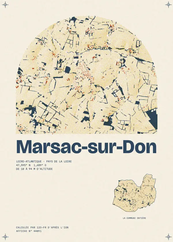 Affiche de Marsac-sur-Don, calculée par 123-fr d'après l'IGN