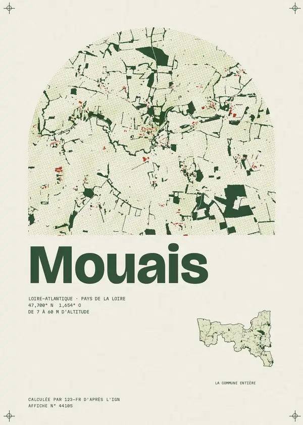 Affiche de Mouais, calculée par 123-fr d'après l'IGN