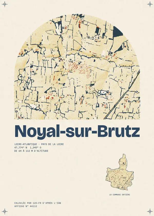 Affiche de Noyal-sur-Brutz, calculée par 123-fr d'après l'IGN