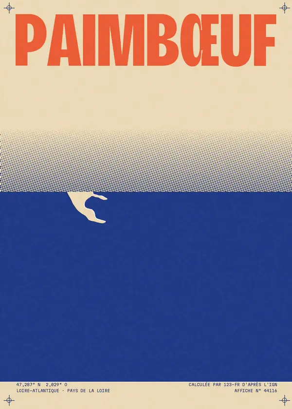 Affiche de Paimbœuf, calculée par 123-fr d'après l'IGN
