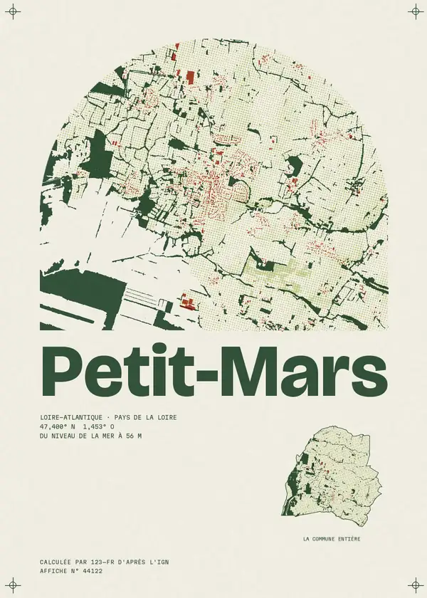 Affiche de Petit-Mars, calculée par 123-fr d'après l'IGN