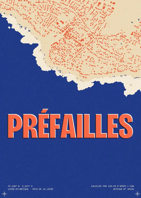Affiche de Préfailles, calculée par 123-fr d'après l'IGN
