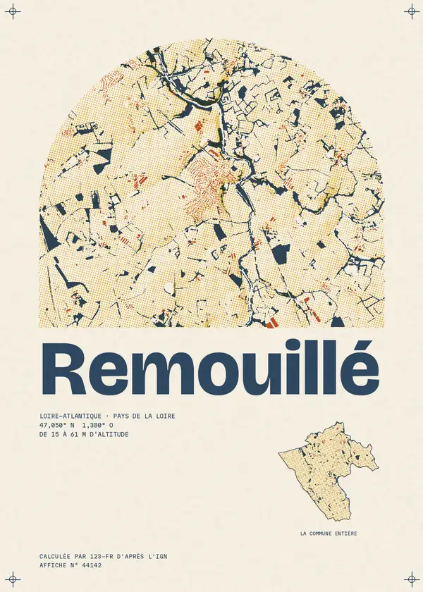 Affiche de Remouillé, calculée par 123-fr d'après l'IGN