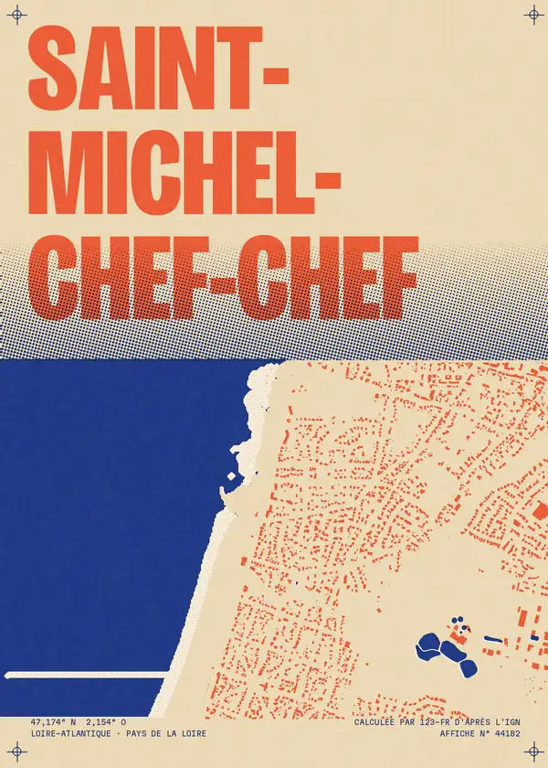 Affiche de Saint-Michel-Chef-Chef, calculée par 123-fr d'après l'IGN