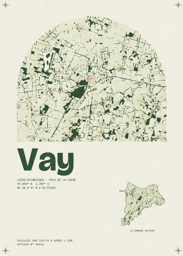 Affiche de Vay, calculée par 123-fr d'après l'IGN