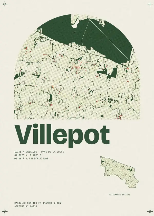 Affiche de Villepot, calculée par 123-fr d'après l'IGN