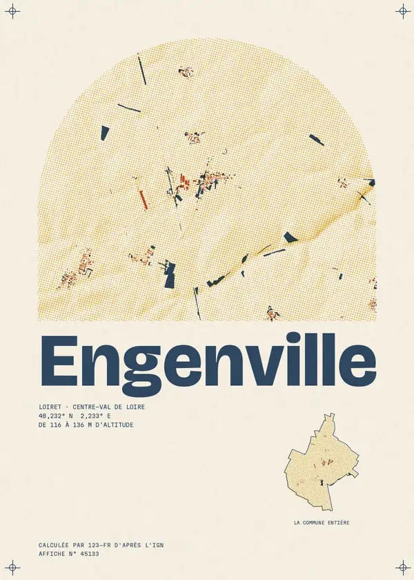 Affiche de Engenville, calculée par 123-fr d'après l'IGN