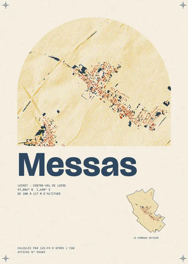 Affiche de Messas, calculée par 123-fr d'après l'IGN