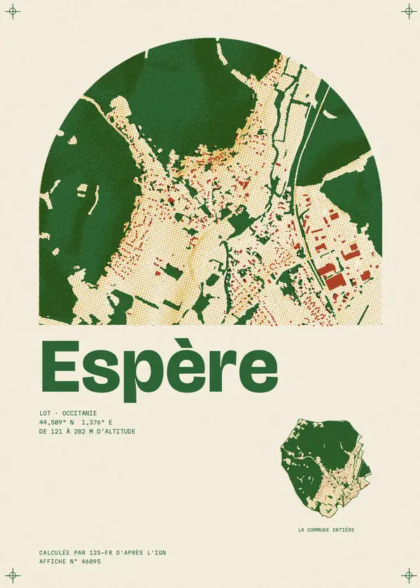 Affiche de Espère, calculée par 123-fr d'après l'IGN