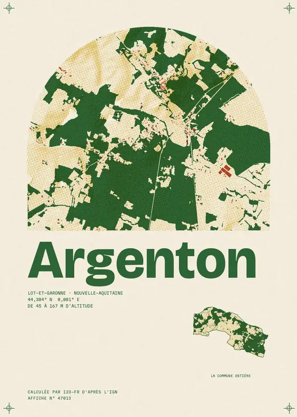Affiche de Argenton, calculée par 123-fr d'après l'IGN