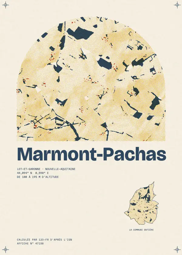 Affiche de Marmont-Pachas, calculée par 123-fr d'après l'IGN