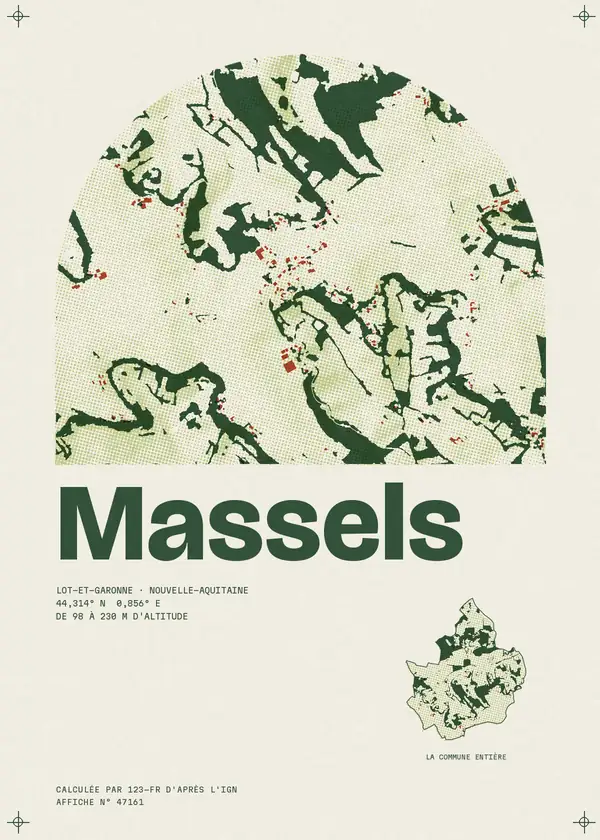 Affiche de Massels, calculée par 123-fr d'après l'IGN