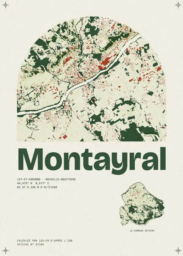 Affiche de Montayral, calculée par 123-fr d'après l'IGN