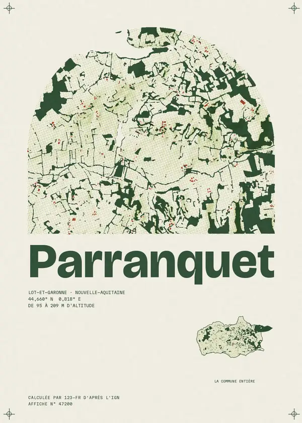 Affiche de Parranquet, calculée par 123-fr d'après l'IGN