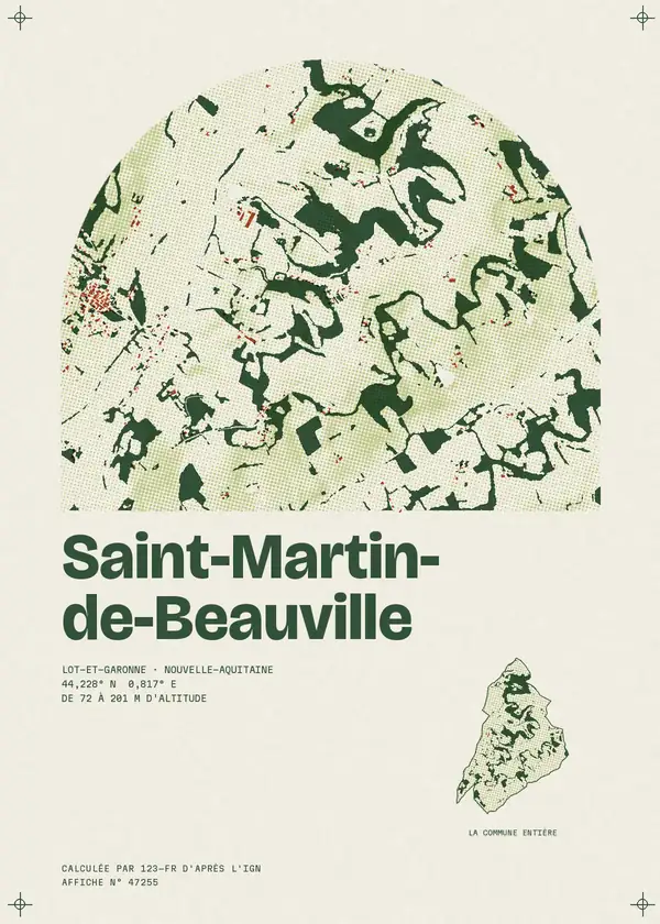 Affiche de Saint-Martin-de-Beauville, calculée par 123-fr d'après l'IGN