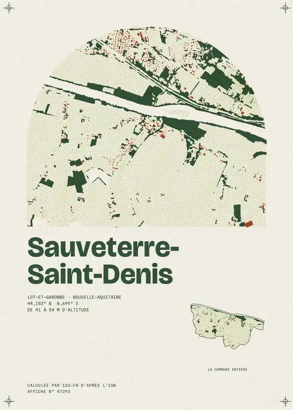 Affiche de Sauveterre-Saint-Denis, calculée par 123-fr d'après l'IGN