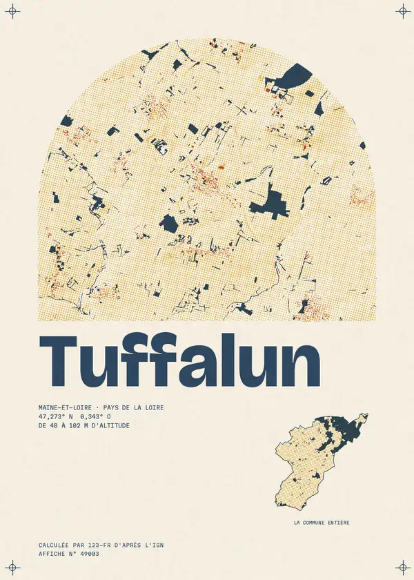 Affiche de Tuffalun, calculée par 123-fr d'après l'IGN