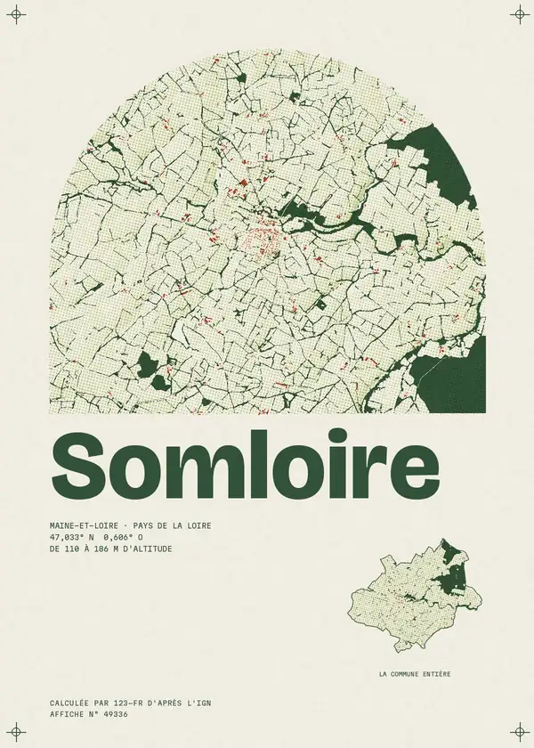 Affiche de Somloire, calculée par 123-fr d'après l'IGN