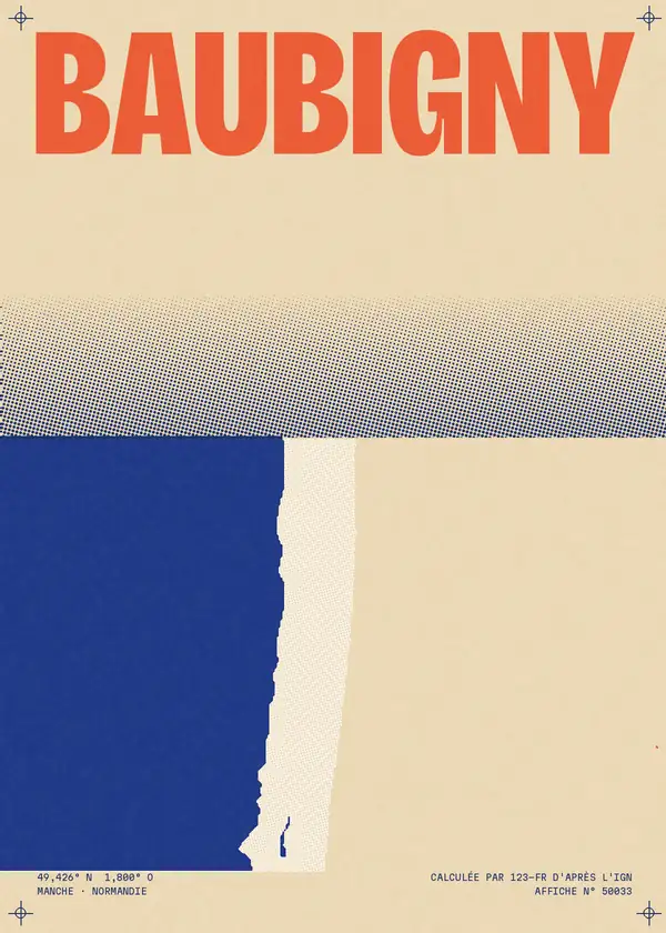 Affiche de Baubigny, calculée par 123-fr d'après l'IGN