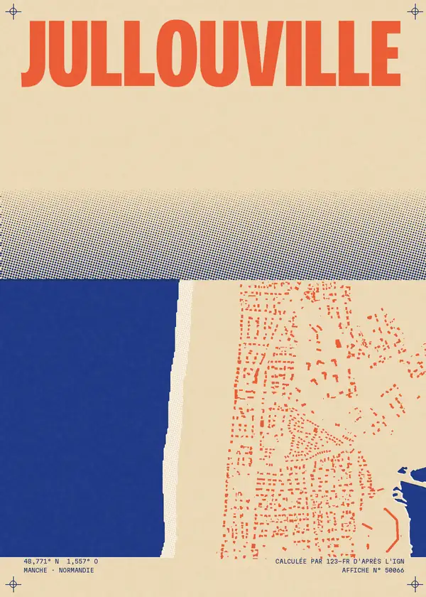 Affiche de Jullouville, calculée par 123-fr d'après l'IGN