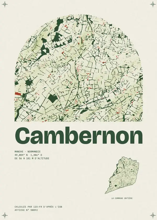 Affiche de Cambernon, calculée par 123-fr d'après l'IGN