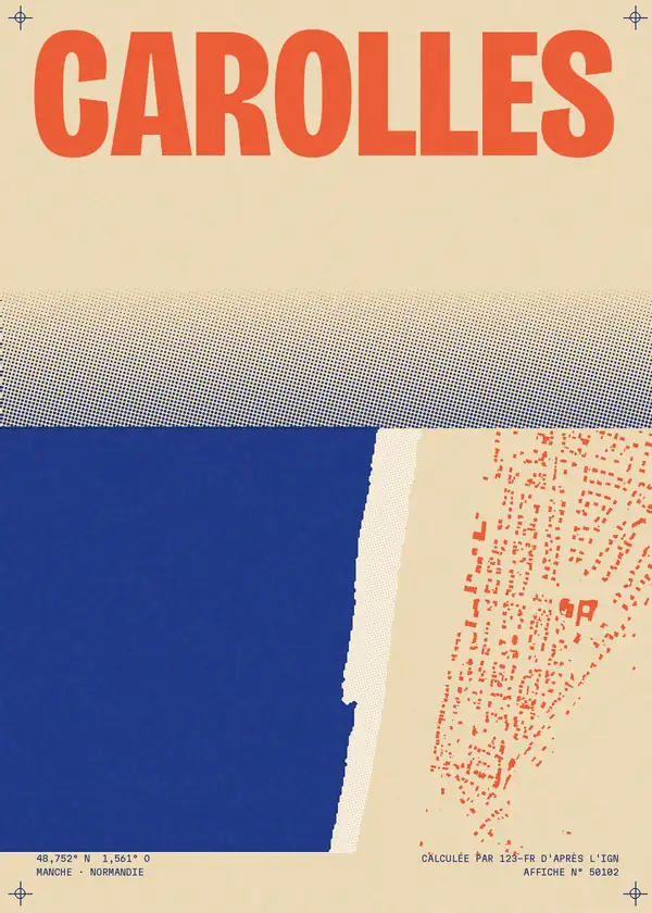 Affiche de Carolles, calculée par 123-fr d'après l'IGN